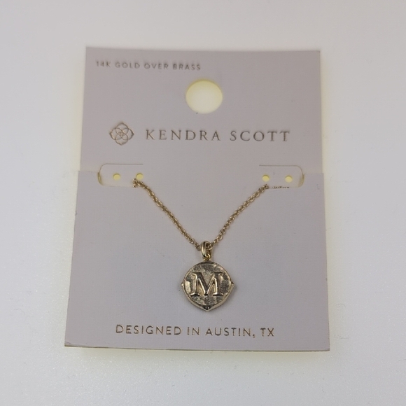 Kendra Scott Initial Gold Pendant Necklace - Picture 7 of 9